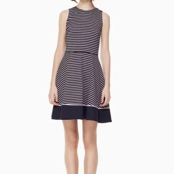 kate spade Dresses & Skirts - Kate Spade Brooke‎ Street Ponte Striped Dress Size 6 Fit And Flare